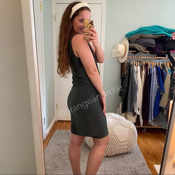 NEW MISA Los Angeles Sexy Green Ruched Bodycon Mini Dress Medium - Picture 4 of 11